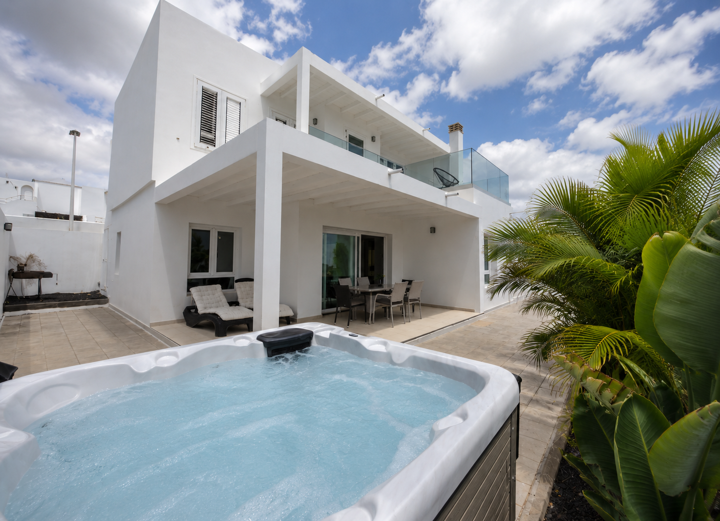 Hot tub terrace